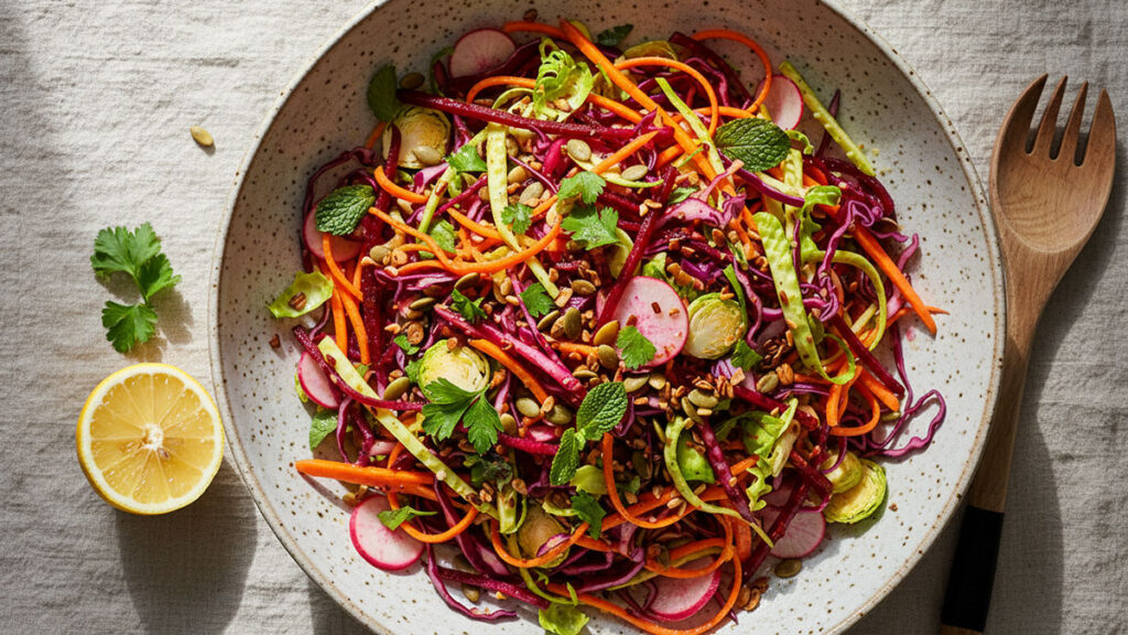 spring rainbow slaw